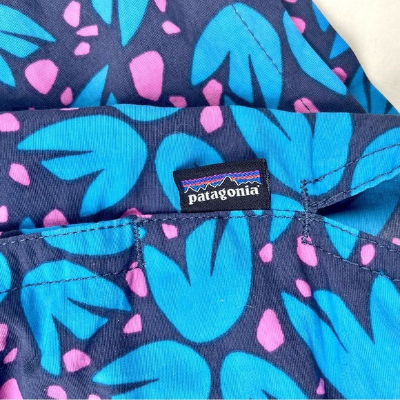 Patagonia Blue Floral Women's Shorts - Picture 2 of 5